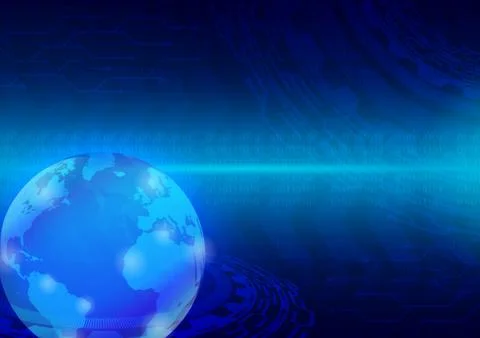 Hi-tech technology concept, abstract background. Stock Illustration