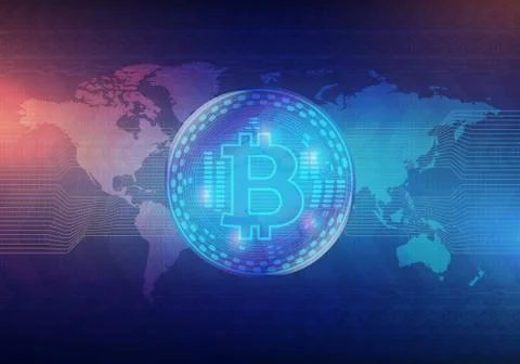 Hi-tech technology concept, abstract background. Stock Illustration