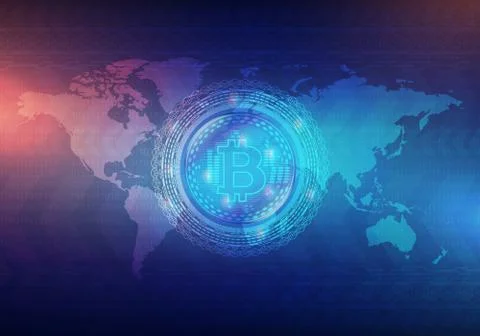 Hi-tech technology concept, abstract background. Stock Illustration