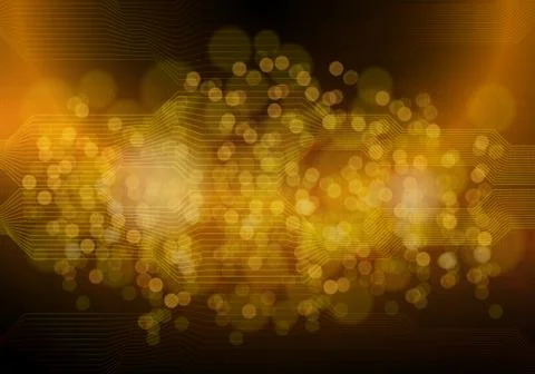 Hi-tech technology concept, abstract background. Illustrazione stock