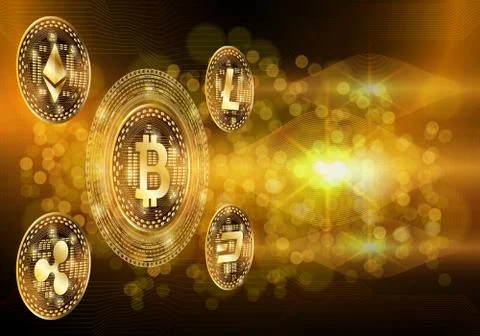 Hi-tech technology concept, abstract background. Stock Illustration