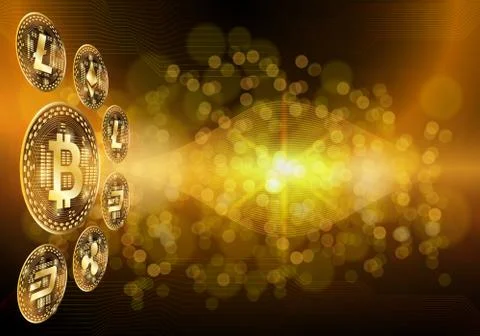 Hi-tech technology concept, abstract background. Stock Illustration