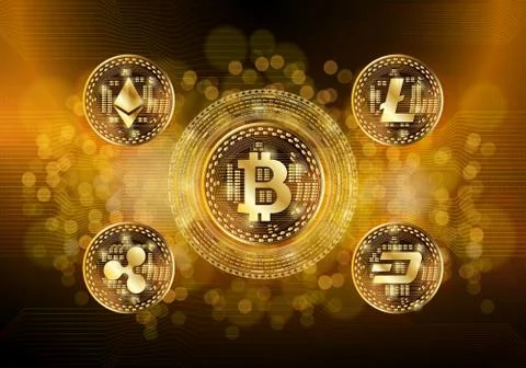 Hi-tech technology concept, abstract background. Stock Illustration