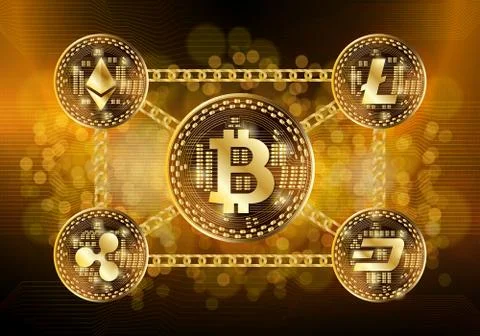 Hi-tech technology concept, abstract background. Illustrazione stock