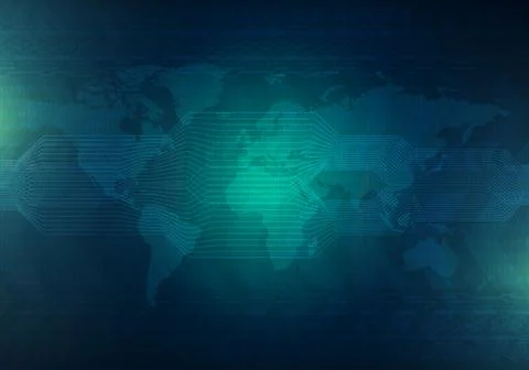 Hi-tech technology concept, abstract background. Stock Illustration