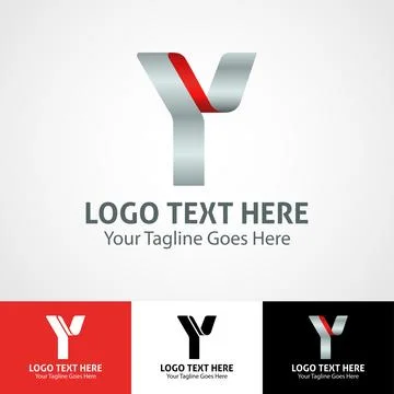 Hi-tech trendy initial icon logo Y Stock Illustration