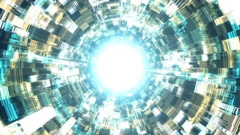 Hi Tech Tunnel Background 스톡 동영상 179772096