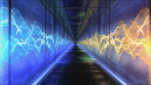 Hi tech Tunnel Equalizer Video stock 164913611