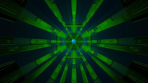 Hi Tech Tunnel Stock Footage 94775990