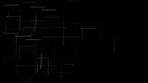 Hi Tech User Interface Head Up Display Motion Element Grid Background Stock Footage