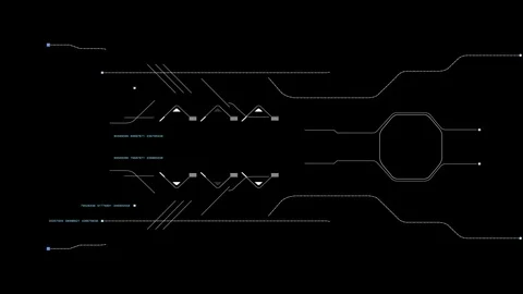 Hi Tech User Interface Head Up Display Stock Footage 86904447
