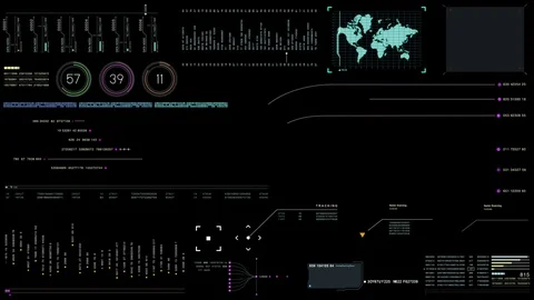 Hi Tech User Interface Head Up Display Vidéo 87683619