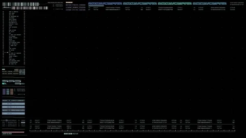 Hi Tech User Interface Head Up Display Screen Background Stock Footage 88431181