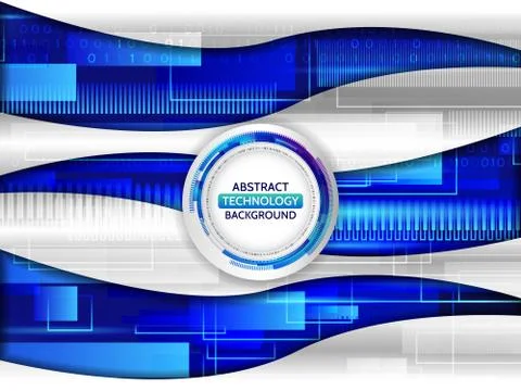 Hi tech wave vector illustration Stock Illustration