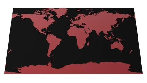 Hi-Tech World Map Stock Illustration