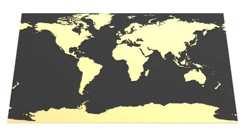 Hi-Tech World Map Stock Illustration