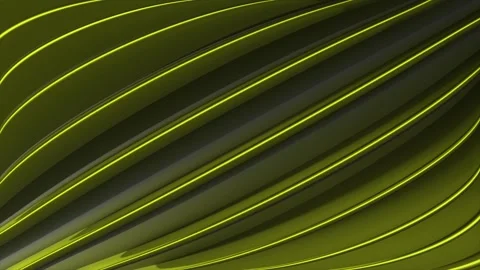 Hi-tech Yellow neon diagonal stripes technological background Video stock 296616080