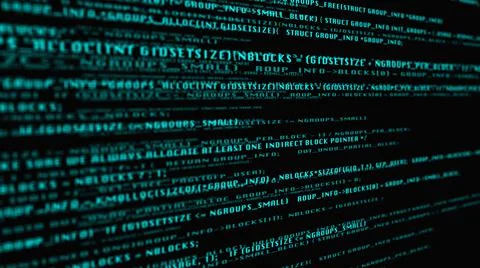 Hi Technology Hacker Simulation Digital Computer Script Software Code Illustr 스톡 일러스트