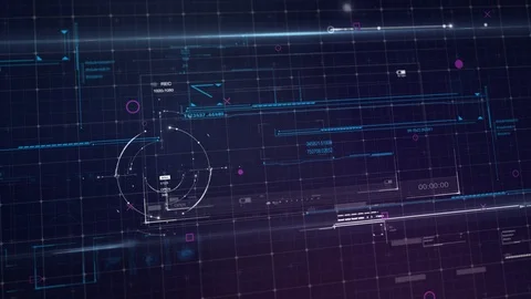 Hi technology interface, background hud global interface and technology Stock Footage 119383729