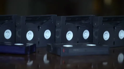 HI8 &amp; video8  tape Stock Footage 233284728
