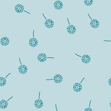 Hibiscus flower spring glyph vector seamless pattern Illustrazione stock