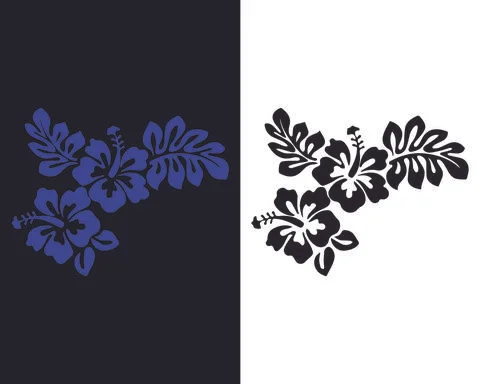 Hibiscus Flower vector file | Editable file Stock Illustration