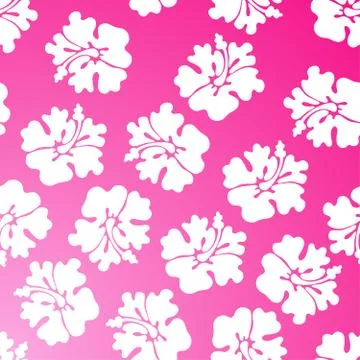Hibiscus pattern Stock Illustration