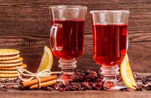Hibiscus tea Stock Photos