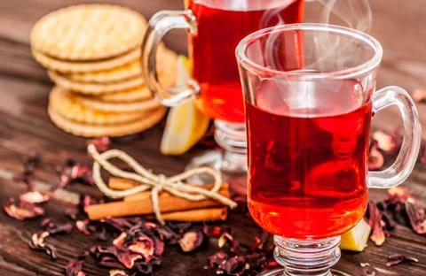 Hibiscus tea Stock Photos