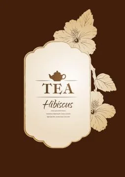 Hibiscus tea. vector illustration. carcade Stock Illustration