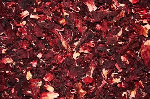 Hibiscus tea on a white background. Stock Photos