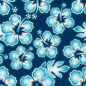 Hibiscus tropical. Stock Illustration