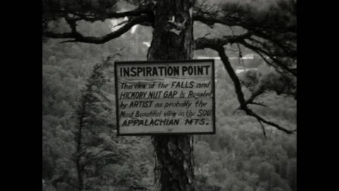 Hickory Nut Falls 1934 Stock Footage 204045647