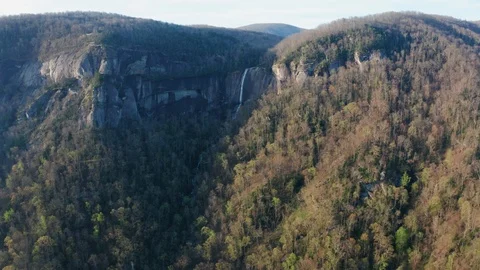 Hickory Nut Falls Wide Approah 库存影片 127379130