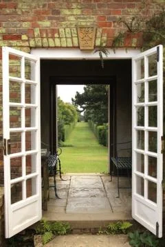 Hidcote gardens Stock Photos