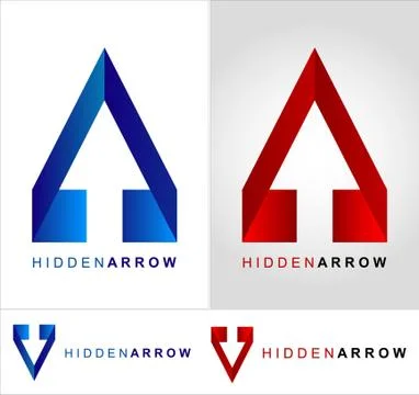 Hidden arrow Stock Illustration
