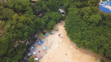 The Hidden Beach Stock Footage 85541238