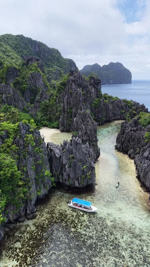 Hidden Beach Stock Footage 345011712