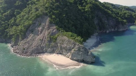 Hidden beach overview Stock Footage 166561819