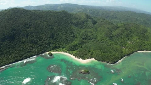 Hidden Beach Surrounded by Mountains-17 Stock-Footage 322130677