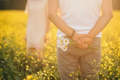 Hidden Blossoms of Affection Stock Photos