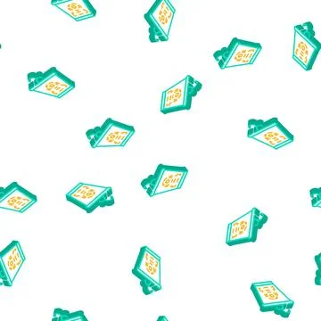 Hidden camera isometric icon seamless pattern color Stock Illustration