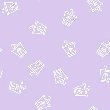 Hidden camera line vector seamless pattern flat Stock Illustration