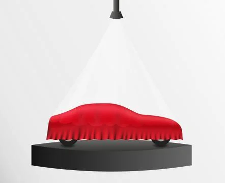 Hidden car Illustrazione stock