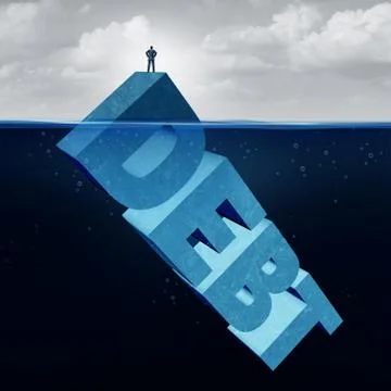 Hidden Debt Stock Illustration