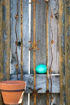 Hidden easter egg Stock Photos