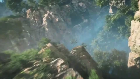 Hidden Fantasy forest Tree , Short Video ,A forest with  mystery Stock Footage 267061412