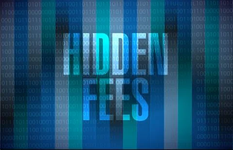 Hidden fees binary sign concept illustration イラスト素材