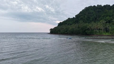 Hidden Gem: Mountain by the Ocean Stock Footage 309996693