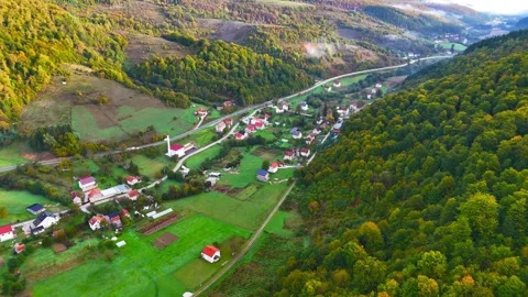 Hidden Gem in the Mountains Stock Footage 296668925